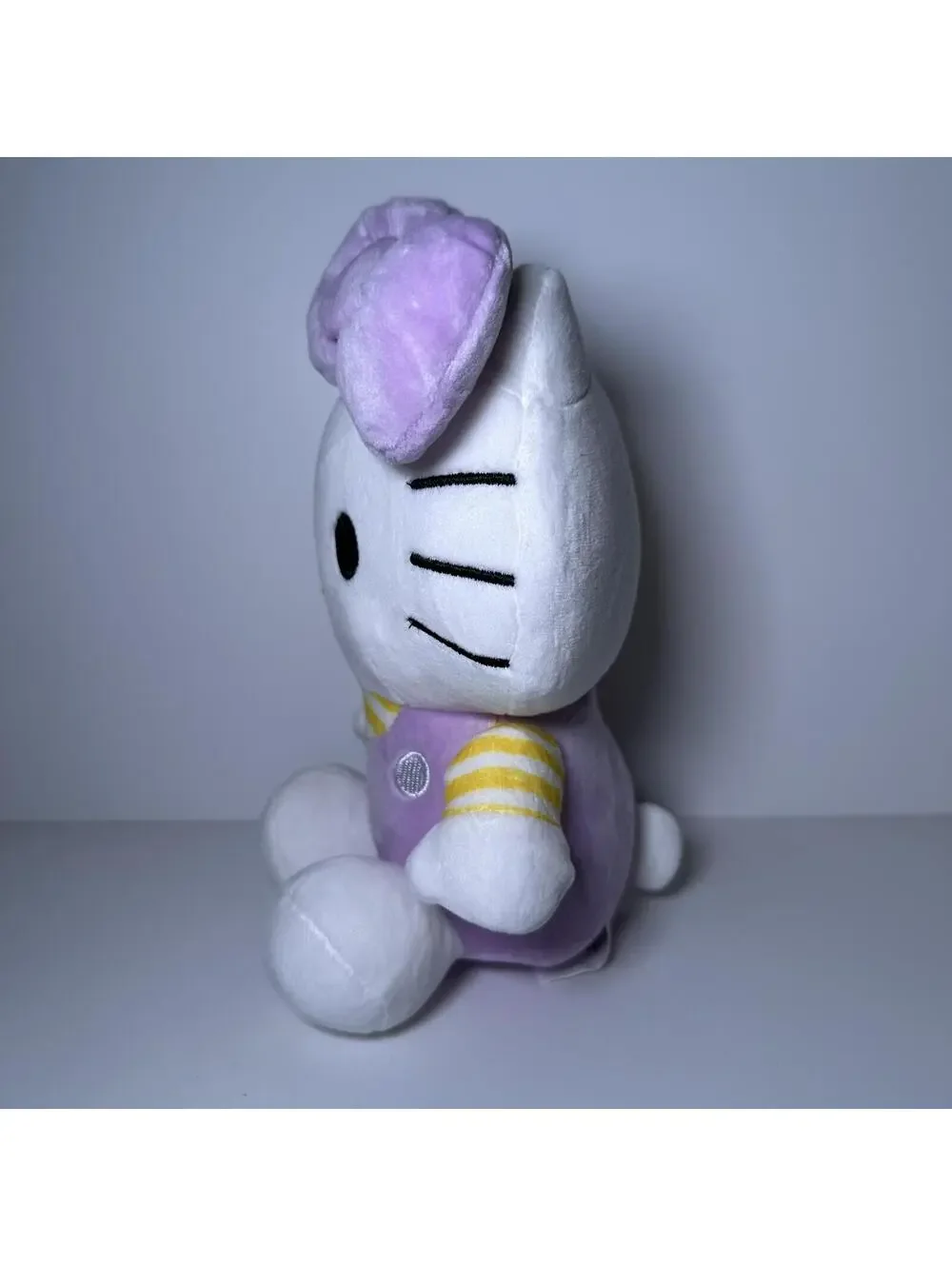 Sanrio 2024 Hello Kitty in Purple Overalls 8” Soft Plush Stuffed Animal